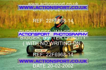 Photo: 22F6968-14 ActionSport Photography 20/02/2002 British Universities Kart Championship - Whilton Mill _1_AllPhotos #17