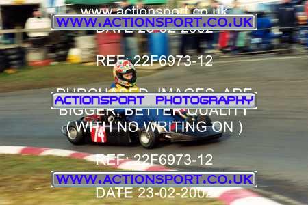 Photo: 22F6973-12 ActionSport Photography 23/02/2002 Camberley Kart Club - Blackbushe  _4_SeniorTKM #74