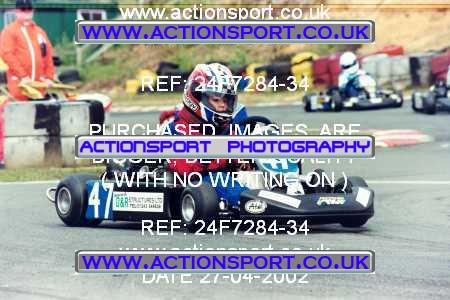 Photo: 24F7284-34 ActionSport Photography 27/04/2002 Camberley Kart Club  _3_JuniorTKM #47