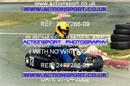 Photo: 24F7286-09 ActionSport Photography 27/04/2002 Camberley Kart Club  _5_SeniorTKM #73
