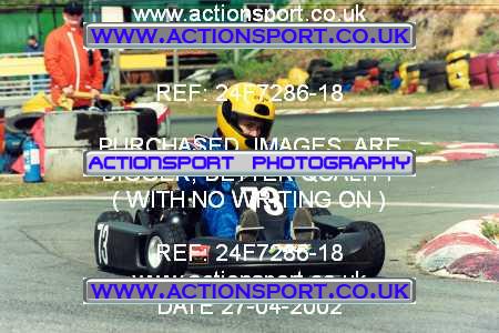 Photo: 24F7286-18 ActionSport Photography 27/04/2002 Camberley Kart Club  _5_SeniorTKM #73