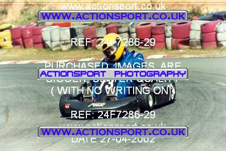 Photo: 24F7286-29 ActionSport Photography 27/04/2002 Camberley Kart Club  _5_SeniorTKM #73