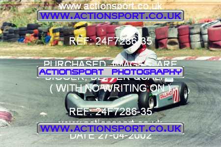 Photo: 24F7286-35 ActionSport Photography 27/04/2002 Camberley Kart Club  _5_SeniorTKM #27