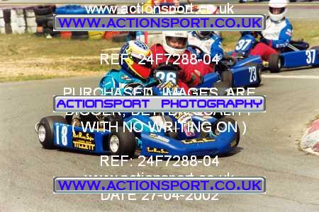 Photo: 24F7288-04 ActionSport Photography 27/04/2002 Camberley Kart Club  _6_RotaxMax #18