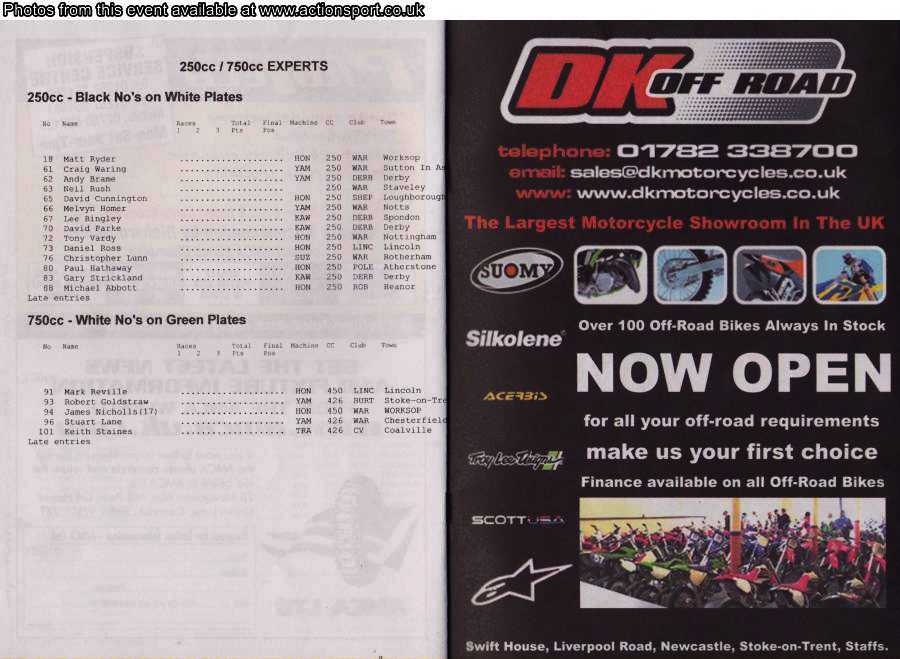 Event programme page