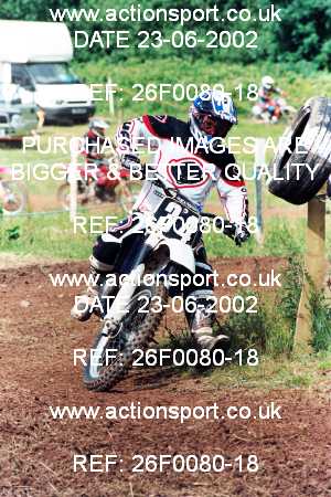 Photo: 26F0080-18 ActionSport Photography 23/06/2002 AMCA Shrewsbury & District MCC [Vets Championship] - Condover  _1_JuniorsGroup1 #34