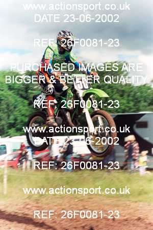 Photo: 26F0081-23 ActionSport Photography 23/06/2002 AMCA Shrewsbury & District MCC [Vets Championship] - Condover  _1_JuniorsGroup1 #50
