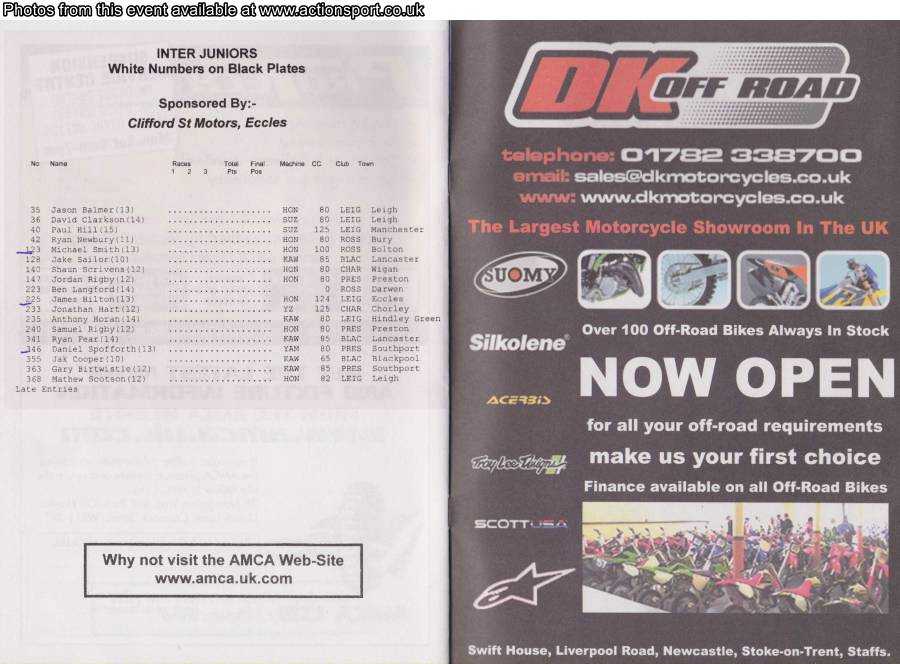 Event programme page