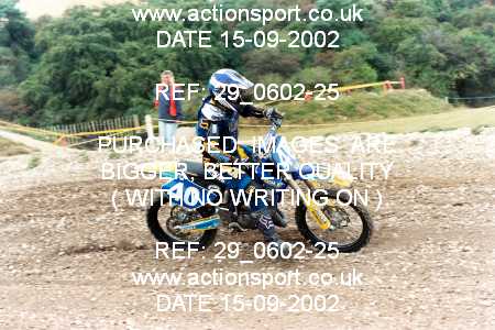 Photo: 29_0602-25 ActionSport Photography 15/09/2002 YMSA Hants & Dorset Youth AMC - Foxholes, Bishopsbourne _3_Senior125s #40