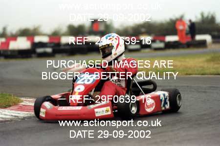 Photo: 29F0639-16 ActionSport Photography 29/09/2002 NKRA Kart Finals - Fulbeck  _5_Rotax #23