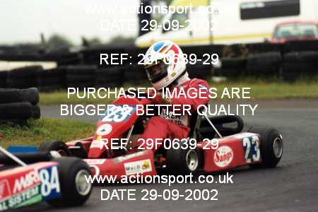 Photo: 29F0639-29 ActionSport Photography 29/09/2002 NKRA Kart Finals - Fulbeck  _5_Rotax #23