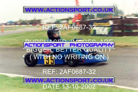Photo: 2AF0687-32 ActionSport Photography 13/10/2002 Hunts Kart Club - Kimbolton  _2_Cadets #99