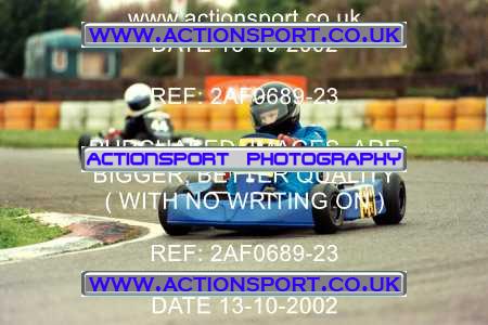 Photo: 2AF0689-23 ActionSport Photography 13/10/2002 Hunts Kart Club - Kimbolton  _2_Cadets #99