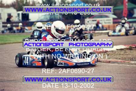 Photo: 2AF0690-27 ActionSport Photography 13/10/2002 Hunts Kart Club - Kimbolton  _1_JuniorTKM #44