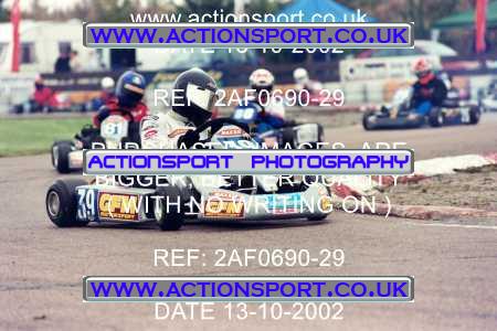 Photo: 2AF0690-29 ActionSport Photography 13/10/2002 Hunts Kart Club - Kimbolton  _1_JuniorTKM #39