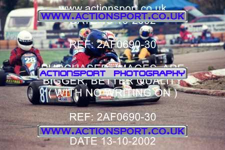 Photo: 2AF0690-30 ActionSport Photography 13/10/2002 Hunts Kart Club - Kimbolton  _1_JuniorTKM #81