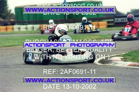 Photo: 2AF0691-11 ActionSport Photography 13/10/2002 Hunts Kart Club - Kimbolton  _1_JuniorTKM #47