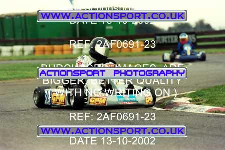 Photo: 2AF0691-23 ActionSport Photography 13/10/2002 Hunts Kart Club - Kimbolton  _1_JuniorTKM #39