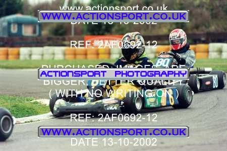 Photo: 2AF0692-12 ActionSport Photography 13/10/2002 Hunts Kart Club - Kimbolton  _1_JuniorTKM #80