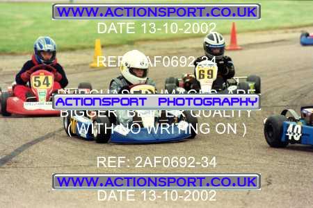 Photo: 2AF0692-34 ActionSport Photography 13/10/2002 Hunts Kart Club - Kimbolton  _2_Cadets #69