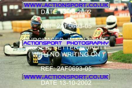 Photo: 2AF0693-05 ActionSport Photography 13/10/2002 Hunts Kart Club - Kimbolton  _2_Cadets #55