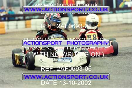Photo: 2AF0693-06 ActionSport Photography 13/10/2002 Hunts Kart Club - Kimbolton  _2_Cadets #98