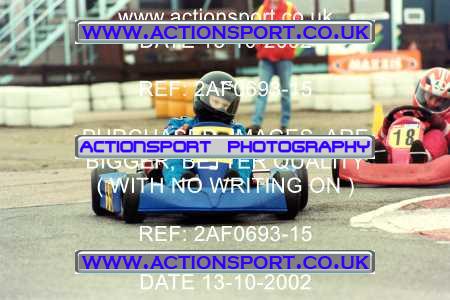 Photo: 2AF0693-15 ActionSport Photography 13/10/2002 Hunts Kart Club - Kimbolton  _2_Cadets #99