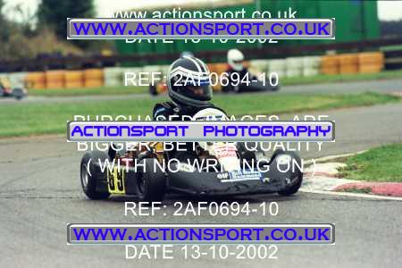 Photo: 2AF0694-10 ActionSport Photography 13/10/2002 Hunts Kart Club - Kimbolton  _2_Cadets #69