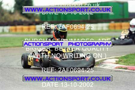 Photo: 2AF0694-25 ActionSport Photography 13/10/2002 Hunts Kart Club - Kimbolton  _2_Cadets #45