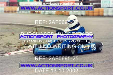Photo: 2AF0695-25 ActionSport Photography 13/10/2002 Hunts Kart Club - Kimbolton  _3_125Gearbox #99