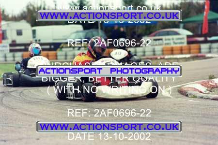 Photo: 2AF0696-22 ActionSport Photography 13/10/2002 Hunts Kart Club - Kimbolton  _4_250Gearbox #69