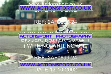 Photo: 2AF0699-24 ActionSport Photography 13/10/2002 Hunts Kart Club - Kimbolton  _5_SeniorTKM #92