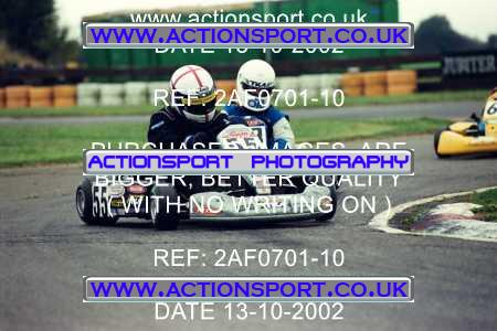 Photo: 2AF0701-10 ActionSport Photography 13/10/2002 Hunts Kart Club - Kimbolton  _6_JuniorMax_MiniMax_JuniorTKMInter #55