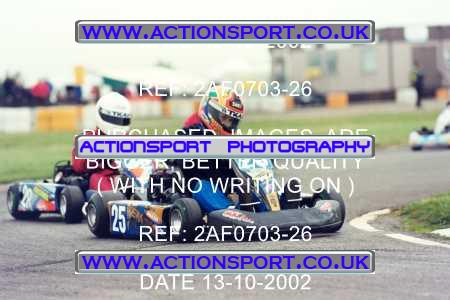 Photo: 2AF0703-26 ActionSport Photography 13/10/2002 Hunts Kart Club - Kimbolton  _1_JuniorTKM #25