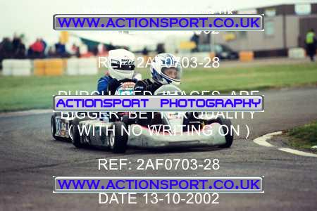 Photo: 2AF0703-28 ActionSport Photography 13/10/2002 Hunts Kart Club - Kimbolton  _1_JuniorTKM #19