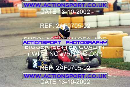 Photo: 2AF0705-02 ActionSport Photography 13/10/2002 Hunts Kart Club - Kimbolton  _7_RotaxMax #86