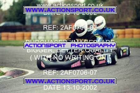 Photo: 2AF0706-07 ActionSport Photography 13/10/2002 Hunts Kart Club - Kimbolton  _8_Libre_RotaxMaxHeavy #45