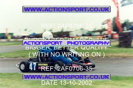 Photo: 2AF0706-35 ActionSport Photography 13/10/2002 Hunts Kart Club - Kimbolton  _8_Libre_RotaxMaxHeavy #47
