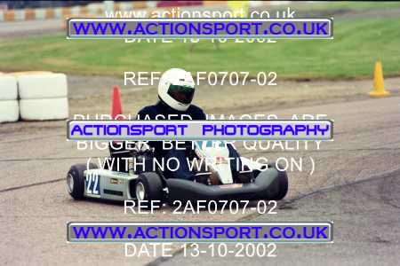 Photo: 2AF0707-02 ActionSport Photography 13/10/2002 Hunts Kart Club - Kimbolton  _8_Libre_RotaxMaxHeavy #22