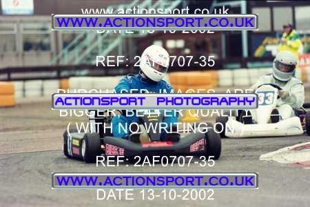 Photo: 2AF0707-35 ActionSport Photography 13/10/2002 Hunts Kart Club - Kimbolton  _8_Libre_RotaxMaxHeavy #47