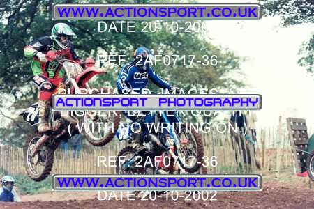 Photo: 2AF0717-36 ActionSport Photography 20/10/2002 AMCA Polesworth MXC - Stipers Hill _5_125JuniorsGroup1 #28