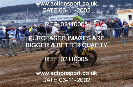 Photo: 02110005 ActionSport Photography 26/10/2002 Weston Beach Race  _2_Solos #151