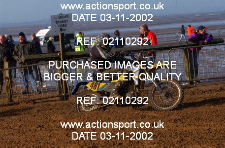 Photo: 02110292 ActionSport Photography 26/10/2002 Weston Beach Race  _2_Solos #481