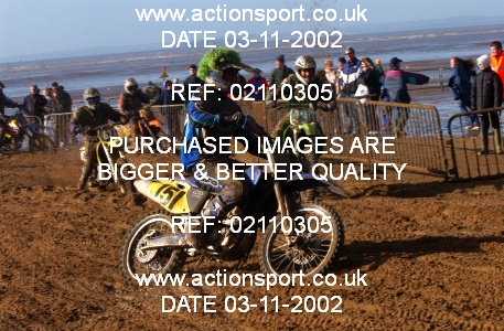 Photo: 02110305 ActionSport Photography 26/10/2002 Weston Beach Race  _2_Solos #151