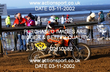 Photo: 02110382 ActionSport Photography 26/10/2002 Weston Beach Race  _2_Solos #23