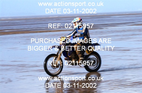 Photo: 02115957 ActionSport Photography 26/10/2002 Weston Beach Race  _2_Solos #421