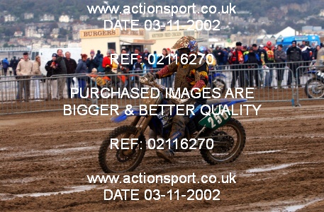 Photo: 02116270 ActionSport Photography 26/10/2002 Weston Beach Race  _2_Solos #250