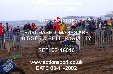 Photo: 02118016 ActionSport Photography 26/10/2002 Weston Beach Race  _2_Solos #698