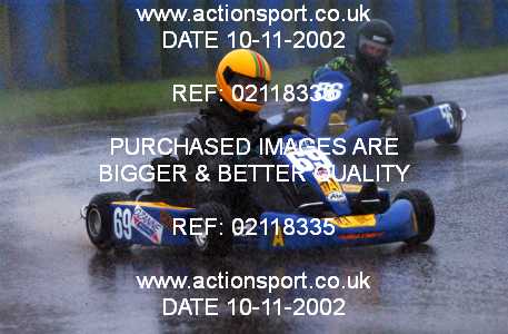 Photo: 02118335 ActionSport Photography 10/11/2002 Clay Pigeon Kart Club  _1_SeniorRotax #69