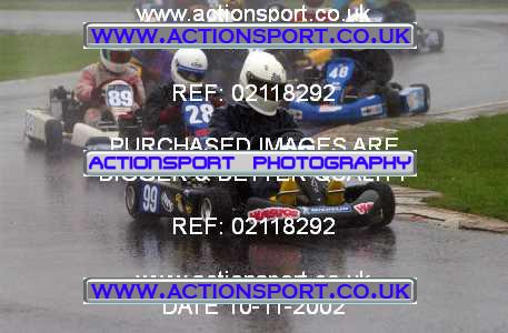 Photo: 02118292 ActionSport Photography 10/11/2002 Clay Pigeon Kart Club  _1_SeniorRotax #99